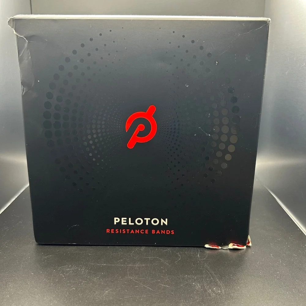 Peloton Resistance Bands Set with Aluminum Handles Black Red TR-RB-A-01